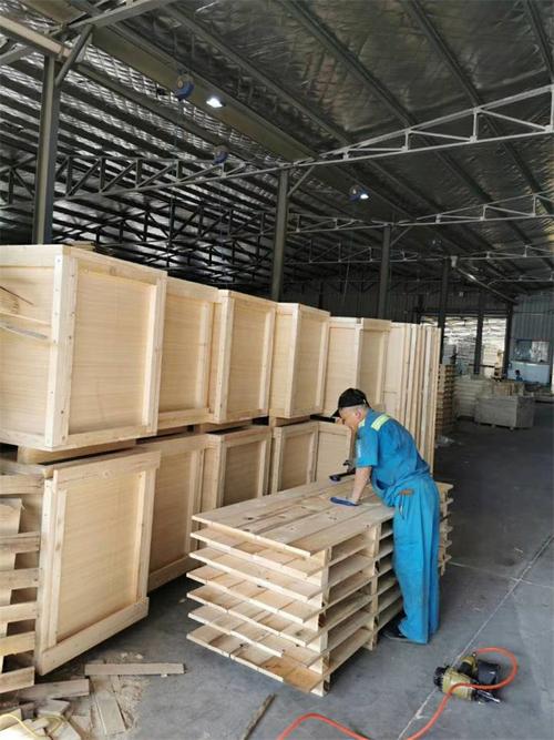 青岛框架木箱加工厂木头熏蒸木包装箱带ippc标识出合格证